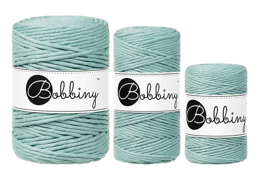 Duck Egg Blue - 1.5mm, 3mm & 5mm, Bobbiny Macrame Cord