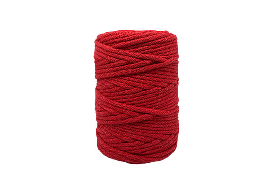 Poinsettia, Burnt Orange & Wine Red -  5mm, Thread Shop Braided Cord