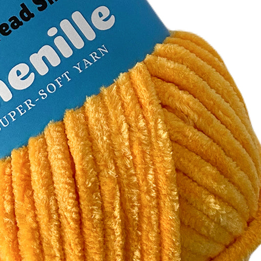 Canary Yellow - Super-Soft Chenille Yarn