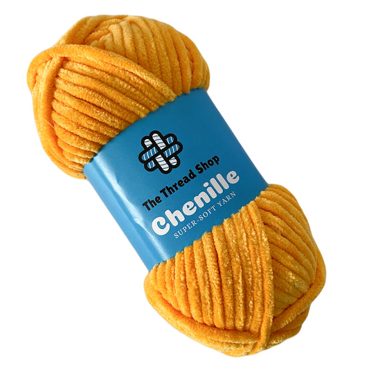 Canary Yellow - Super-Soft Chenille Yarn