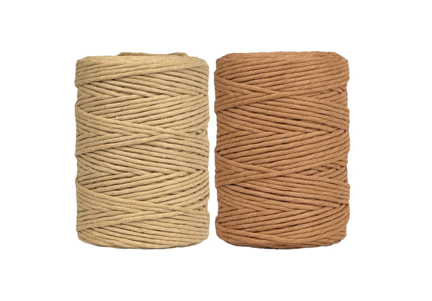 Sand & Fudge - 3mm & 5mm, Thread Shop Macramé Cord