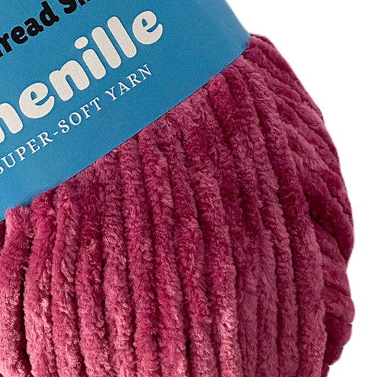 Raspberry - Super-Soft Chenille Yarn