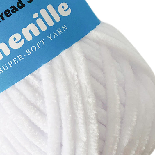 White - Super-Soft Chenille Yarn