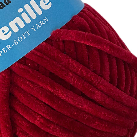 Wine Red - Super-Soft Chenille Yarn
