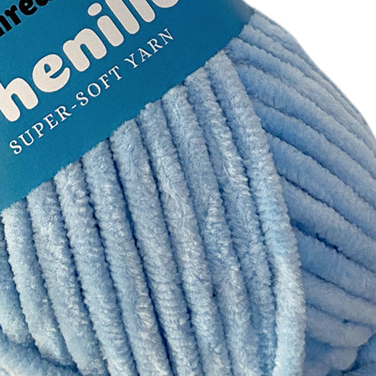 Sky Blue - Super-Soft Chenille Yarn