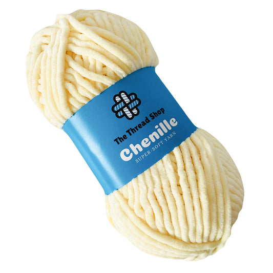 Lemon Yellow - Super-Soft Chenille Yarn