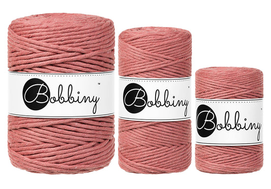 Peony - 1.5mm, 3mm & 5mm, Bobbiny Macrame Cord