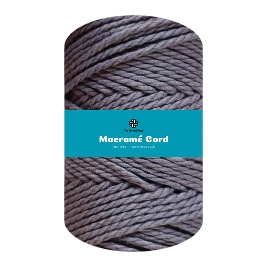 Steel 4mm 3PLY Thread Shop Macramé Cord