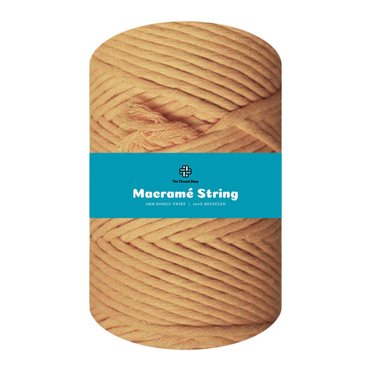 Ochre - 4mm Thread Shop Macramé String