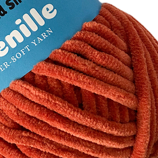 Burnt Orange - Super-Soft Chenille Yarn