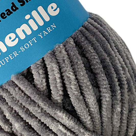 Steel - Super-Soft Chenille Yarn