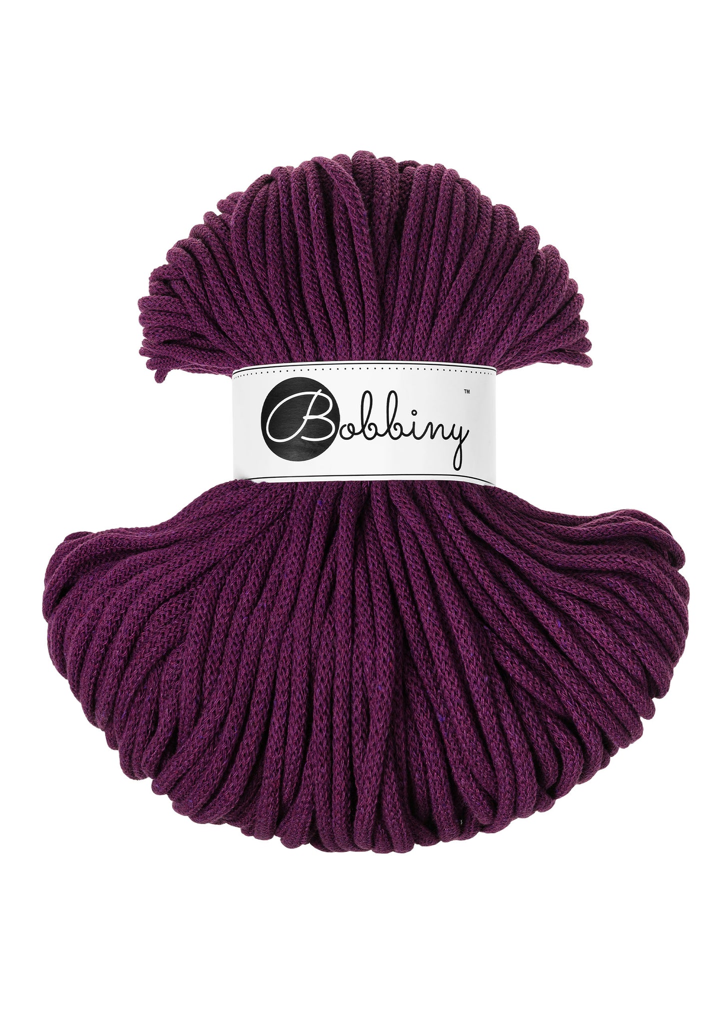 Aubergine - 5mm Bobbiny Braided Cord