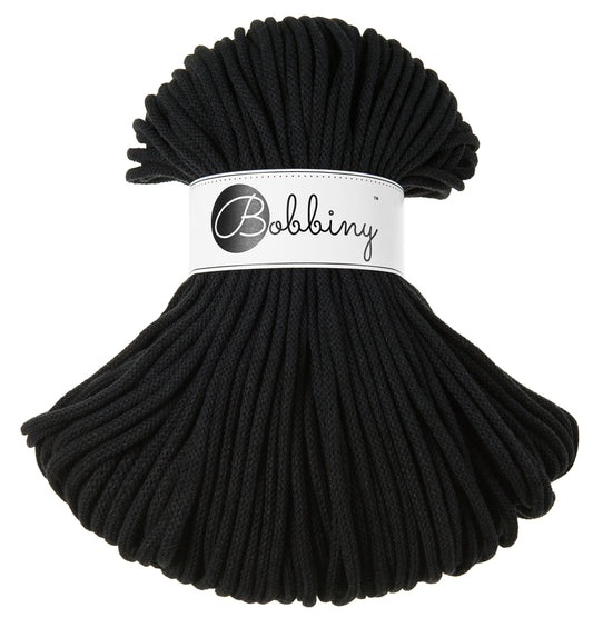Black - 5mm Bobbiny Braided Cord
