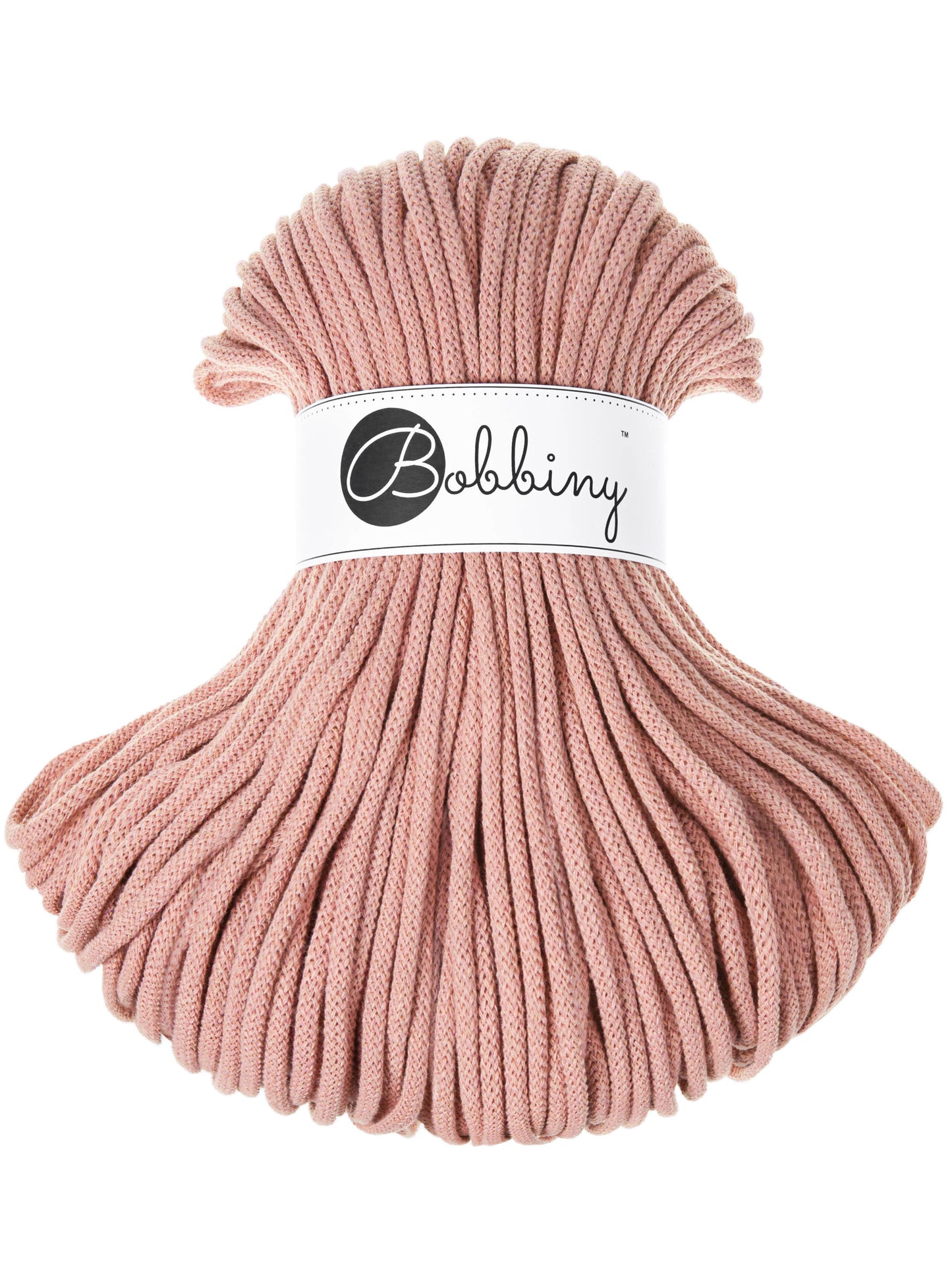 Blush - 5mm Bobbiny Braided Cord