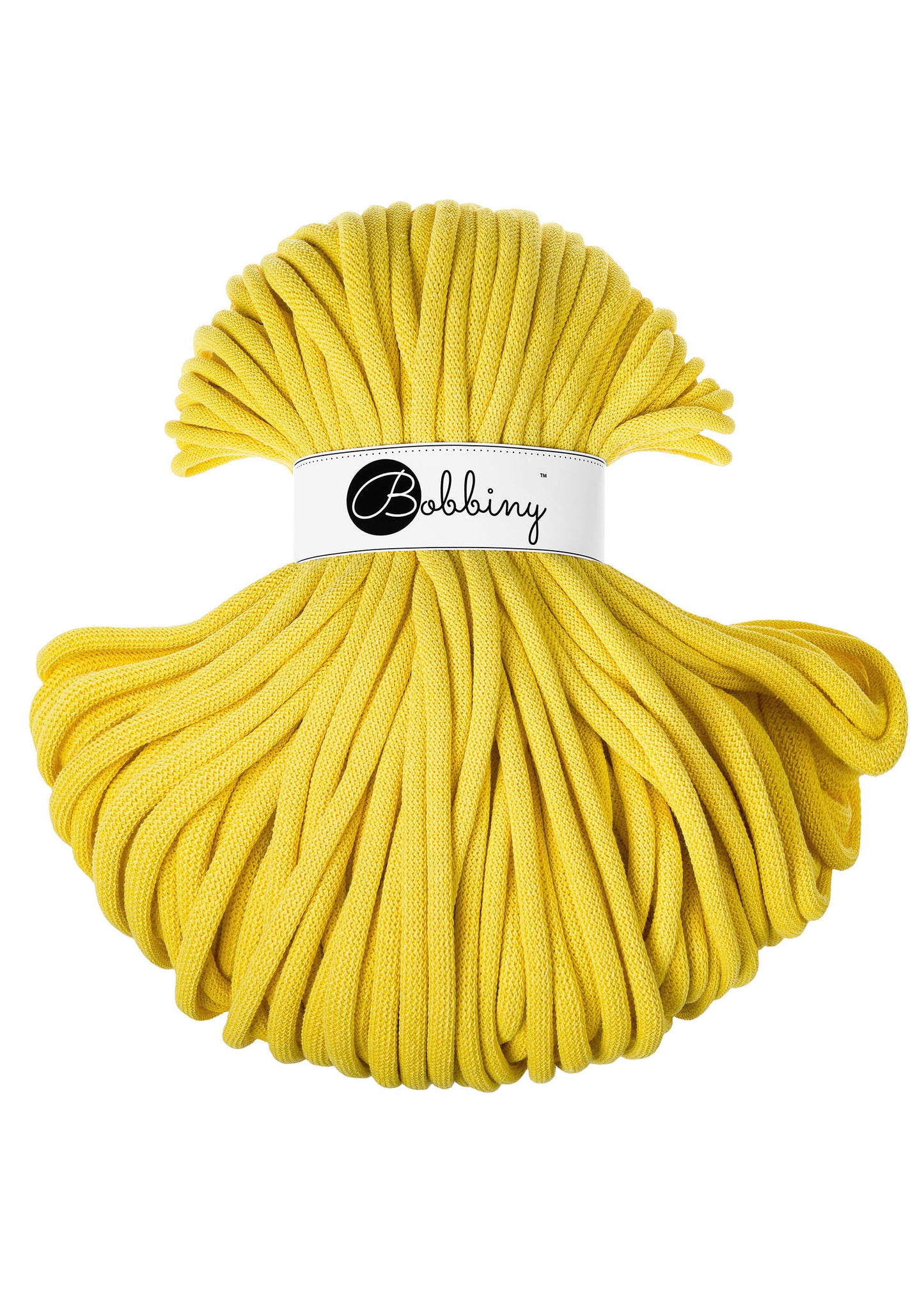 Canary Yellow - 9mm Jumbo Bobbiny Braided Cord