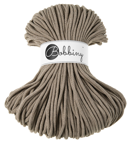 Coffee - 5mm Bobbiny Braided Cord