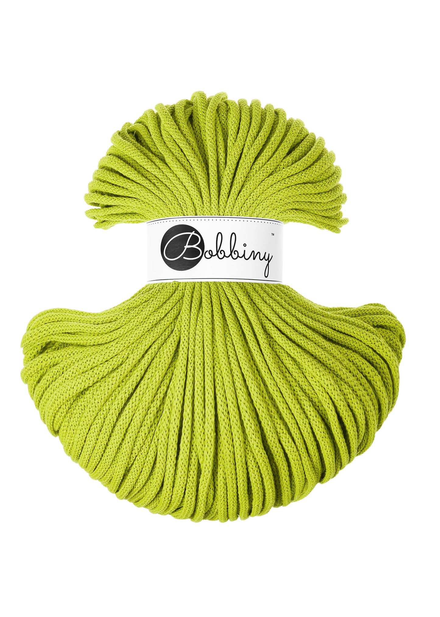 Dopamine Lime - 5mm Bobbiny Braided Cord