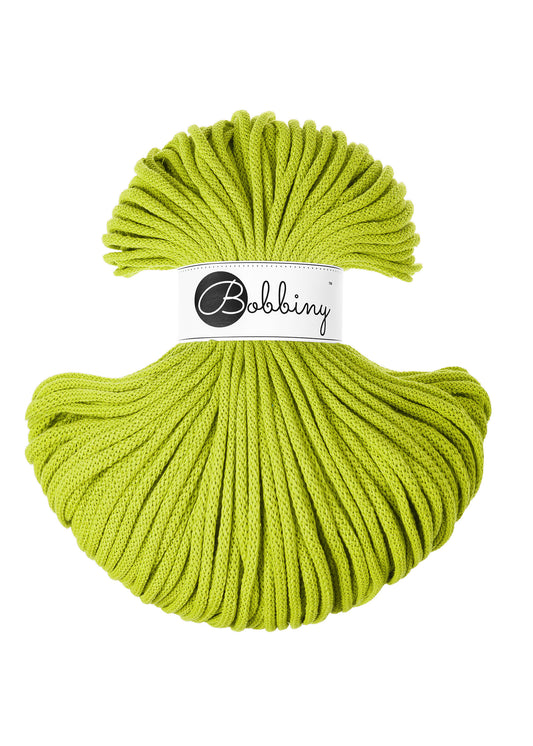 Dopamine Lime - 5mm Bobbiny Braided Cord