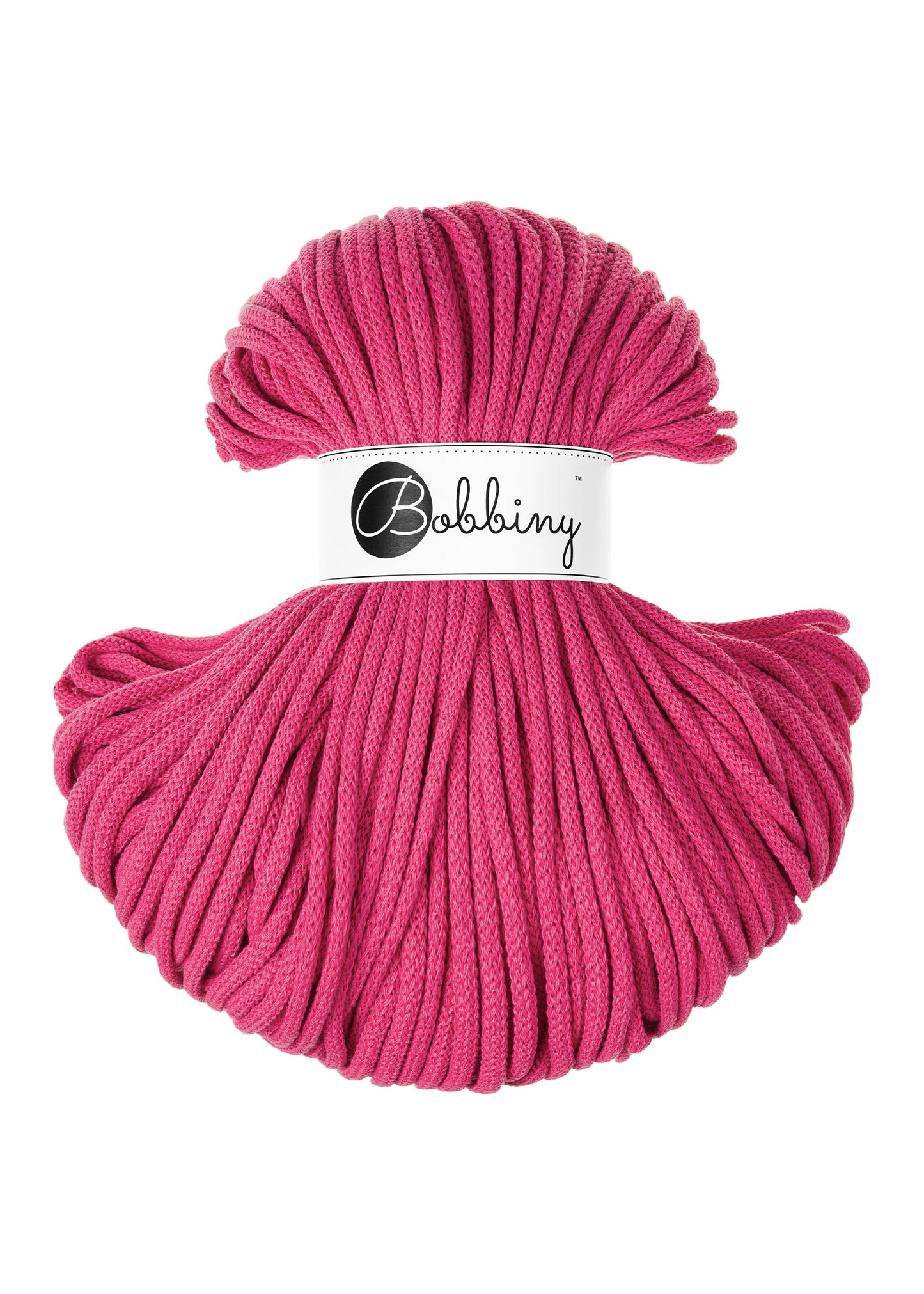 Dopamine Pink - 5mm Bobbiny Braided Cord