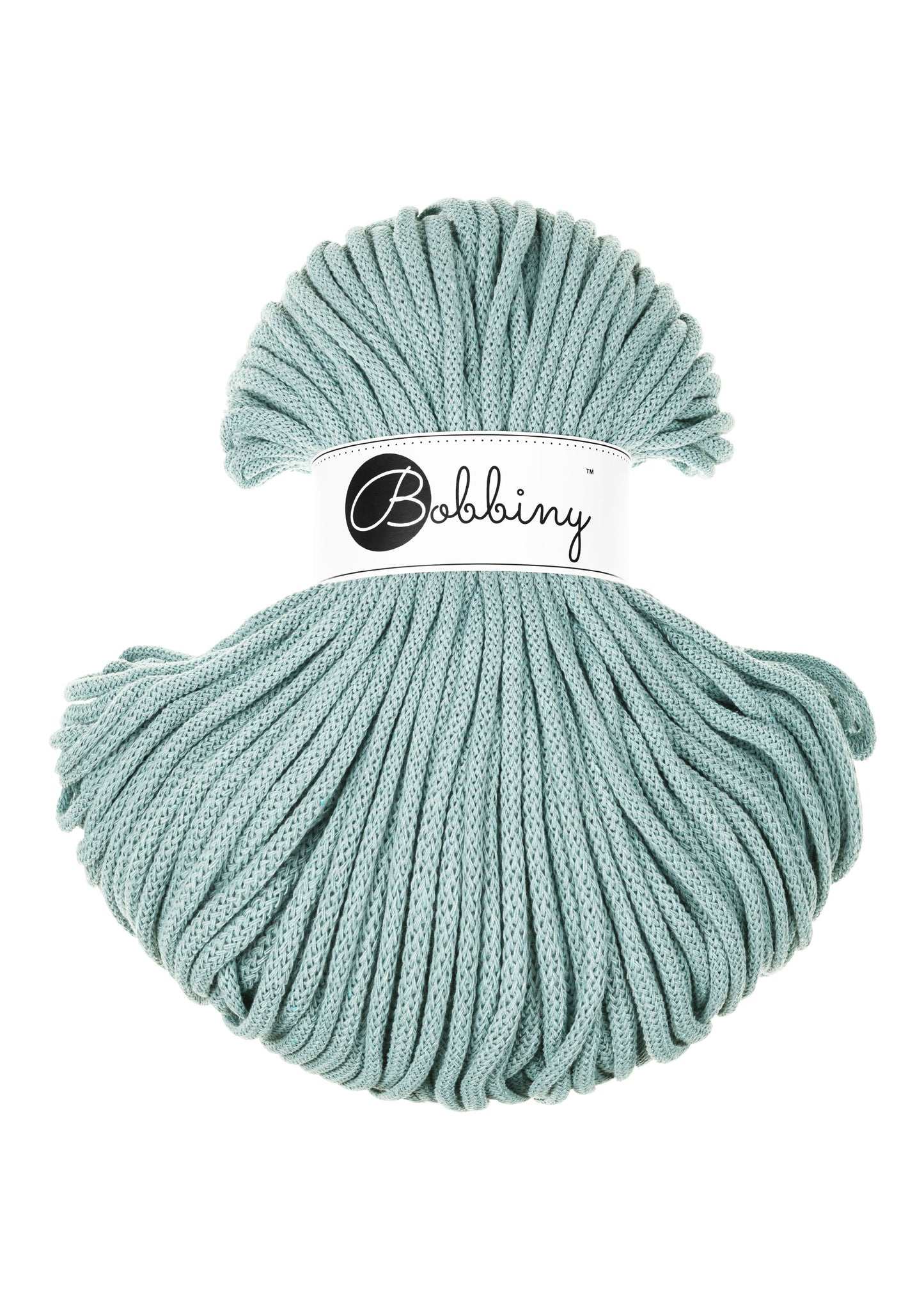 Duck Egg Blue - 5mm Bobbiny Braided Cord