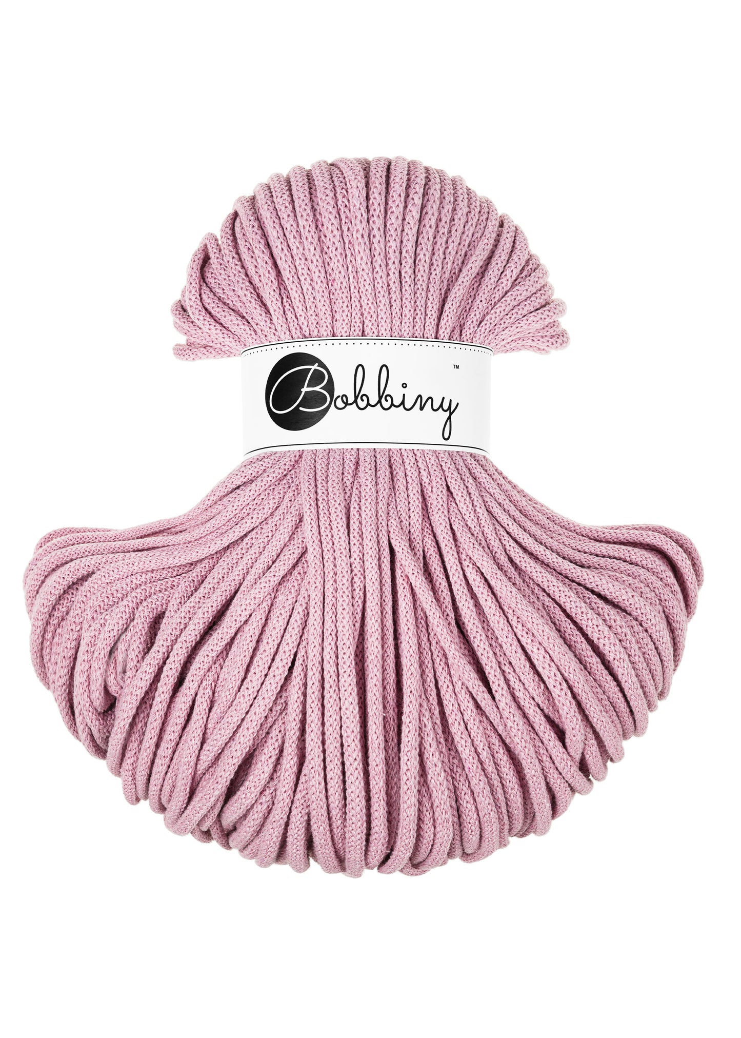 Dusty Rose - 5mm Bobbiny Braided Cord