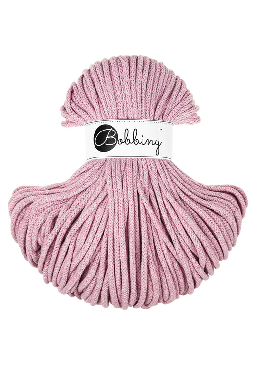 Dusty Rose - 5mm Bobbiny Braided Cord