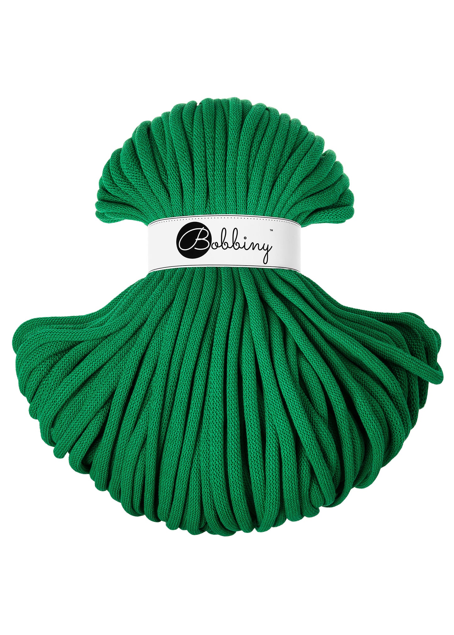 Jade Green - 9mm Jumbo Bobbiny Braided Cord