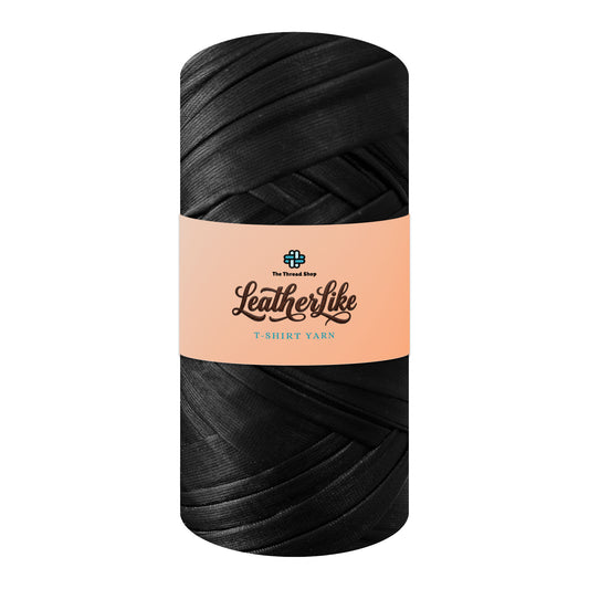 Black - LeatherLike T-Shirt Yarn