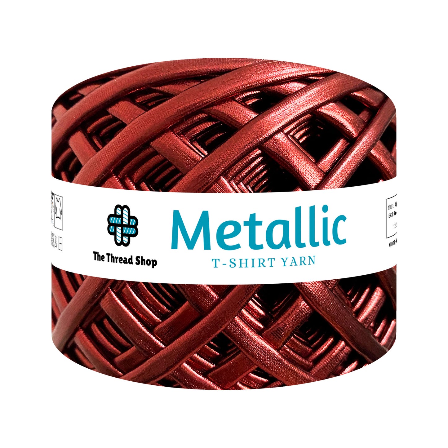 Rosewood Metallic T-shirt Yarn