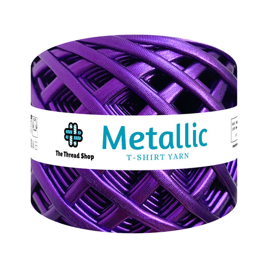 Violet Metallic T-shirt Yarn