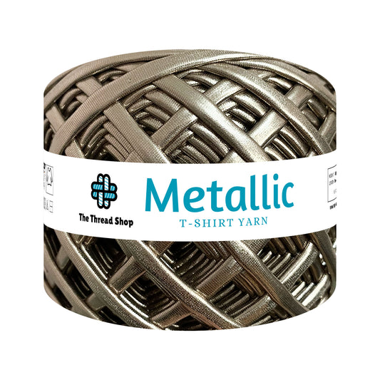Antique Brass Metallic T-shirt Yarn