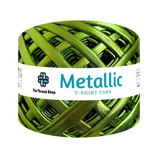 Viper Green Metallic T-shirt Yarn