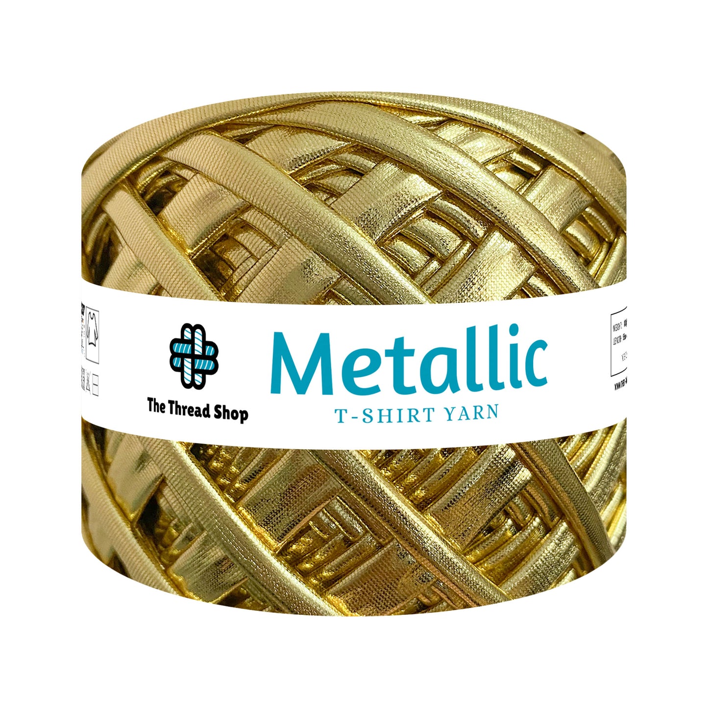Gold Metallic T-shirt Yarn