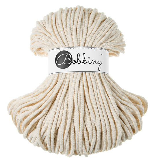 Natural - 5mm Bobbiny Braided Cord