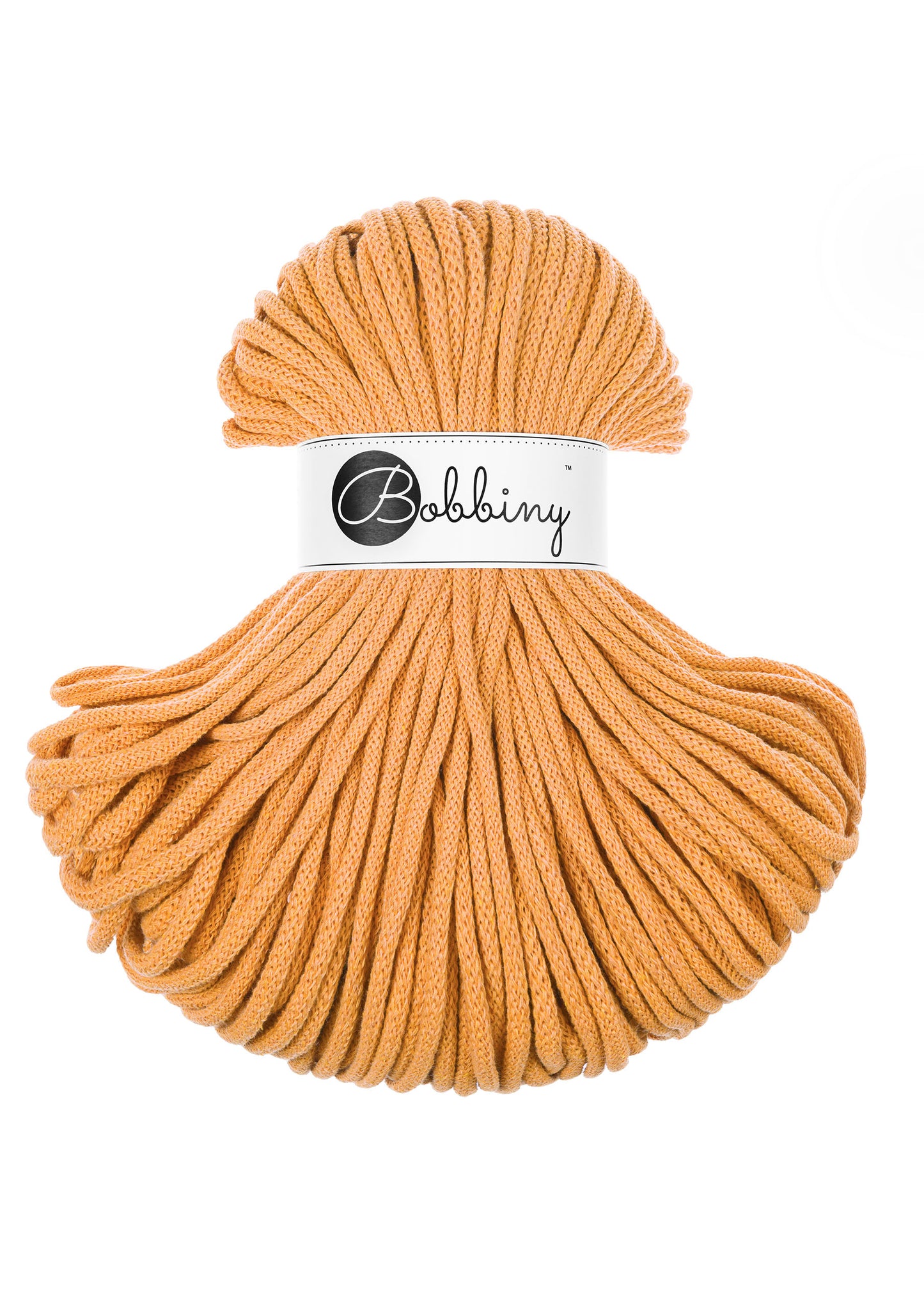 Orange - 5mm Bobbiny Braided Cord