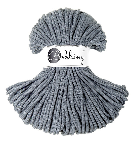 Steel - 5mm Bobbiny Braided Cord