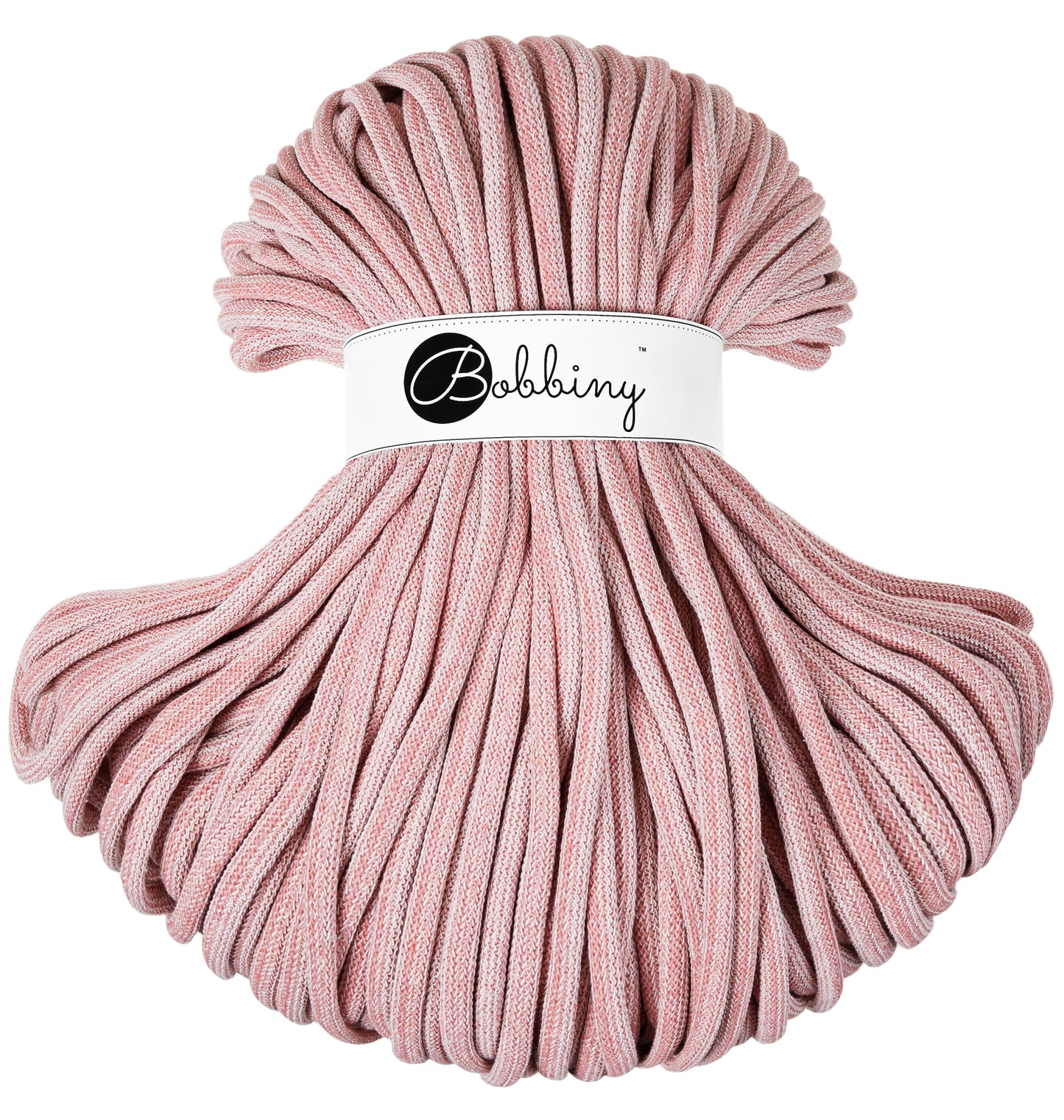Strawberry - 9mm Jumbo Bobbiny Braided Cord