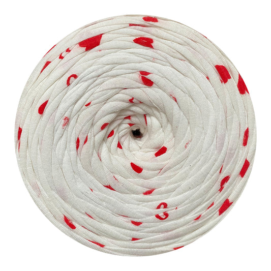 Cherry Hearts Print - Thread Shop T-Shirt Yarn