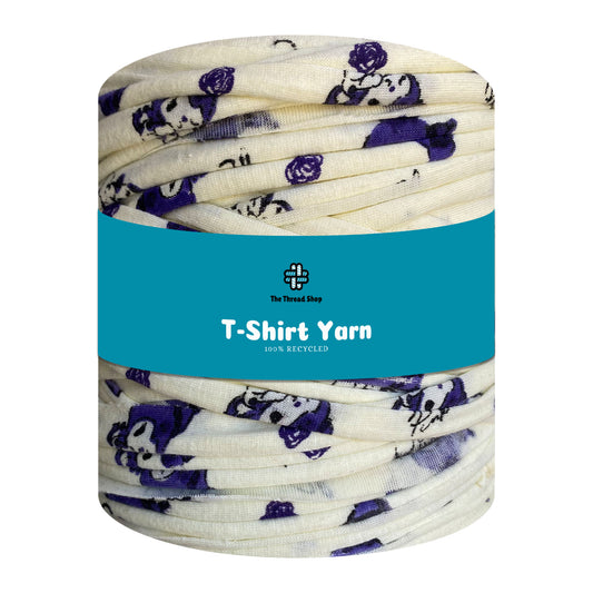 Pale Yellow Print - Thread Shop T-Shirt Yarn
