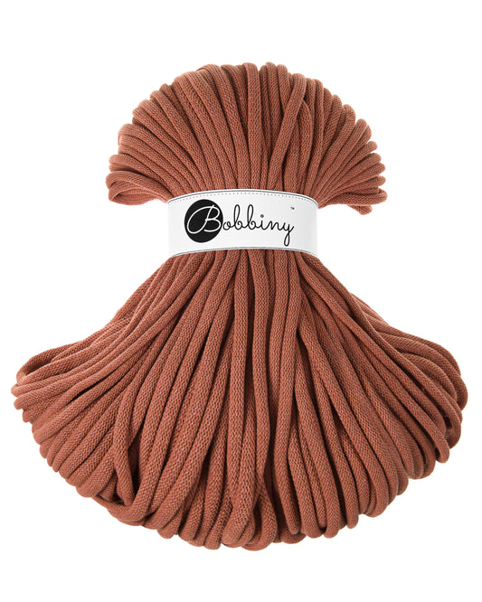 Terracotta - 9mm Jumbo Bobbiny Braided Cord