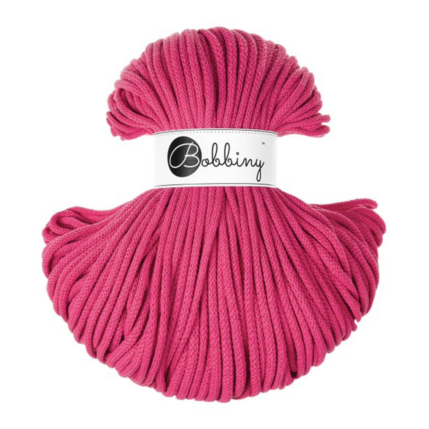 Dopamine Pink - 5mm Bobbiny Braided Cord