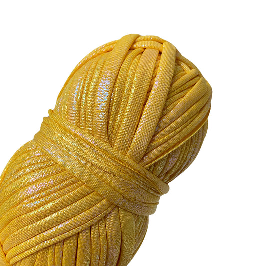 Golden Citrine - Metallic Pearl T-shirt Yarn