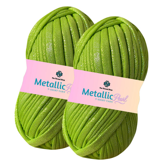 Peridot Shine - Metallic Pearl T-shirt Yarn