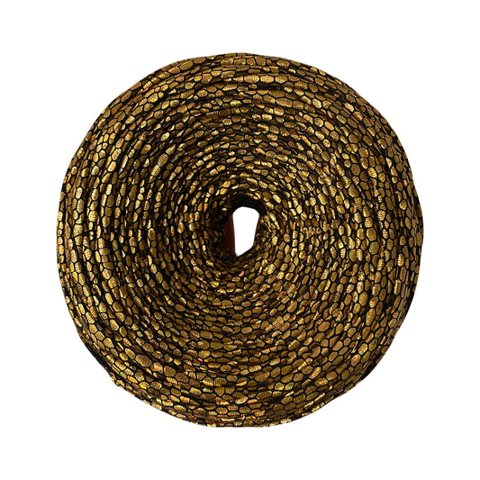 Gold Print Metallic T-shirt Yarn