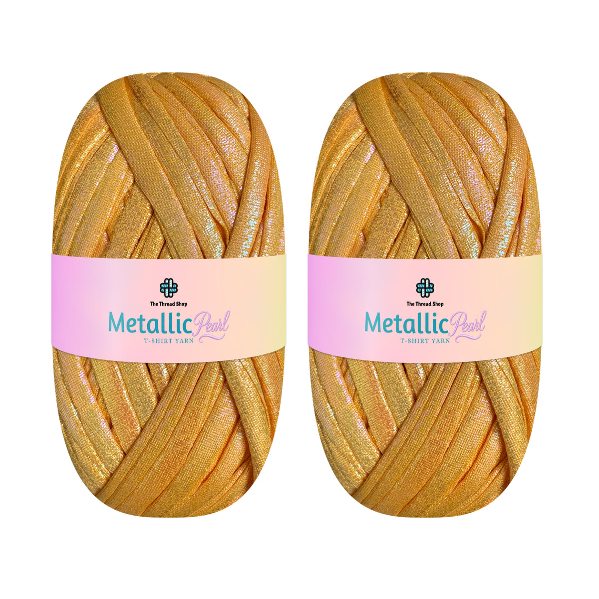 Citrine - Metallic Pearl T-shirt Yarn