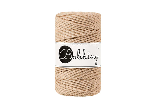 Biscuit - 3mm 3PLY, Bobbiny Macramé Cord