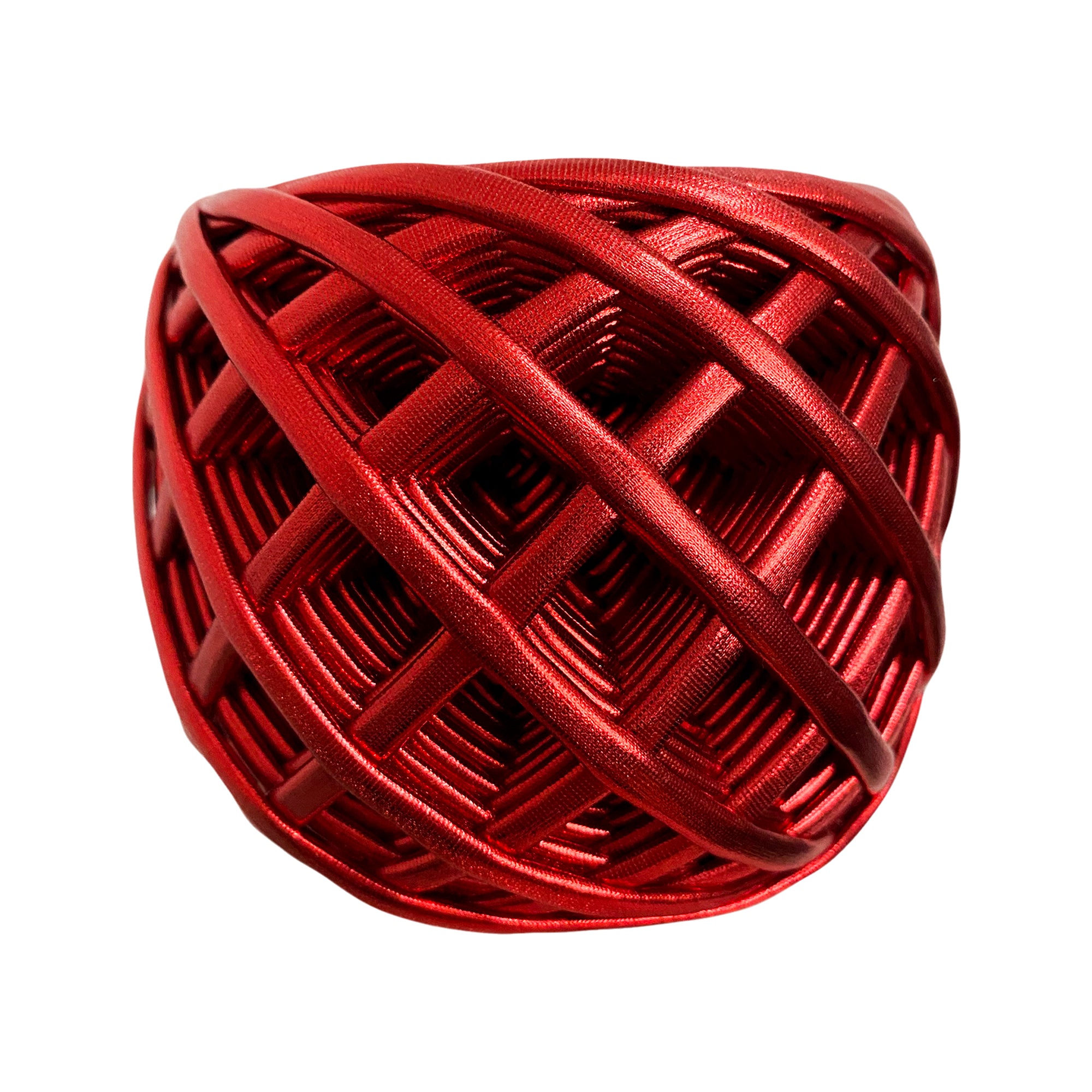 Candy Red Metallic T-shirt Yarn