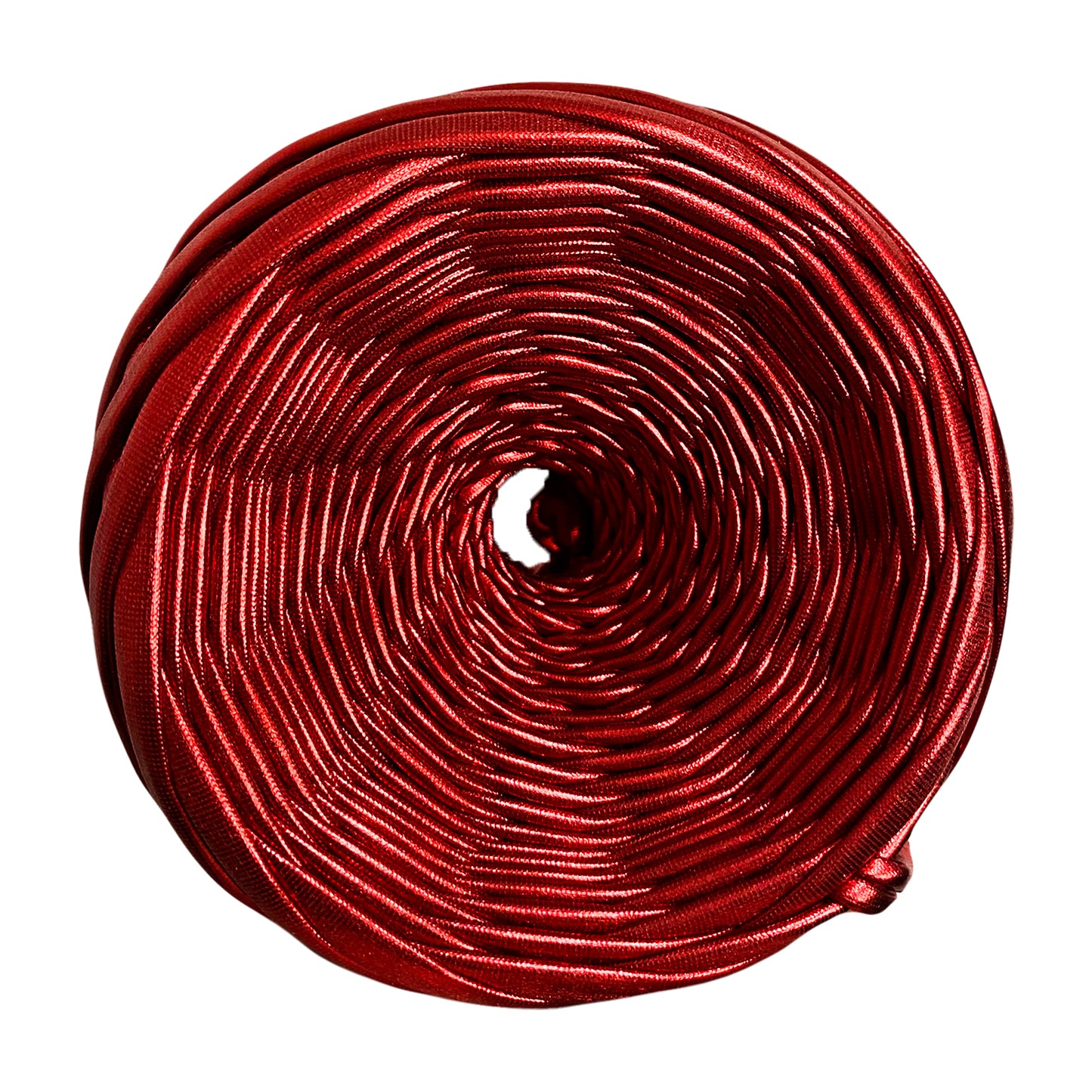 Candy Red Metallic T-shirt Yarn