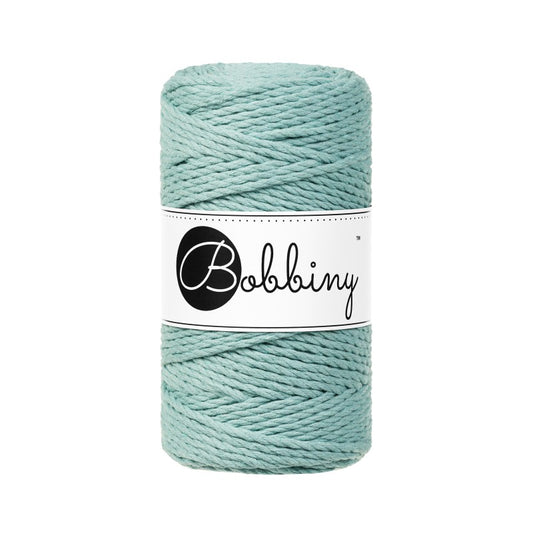 Duck Egg Blue 3mm & 5mm 3PLY, Bobbiny Macramé Cord