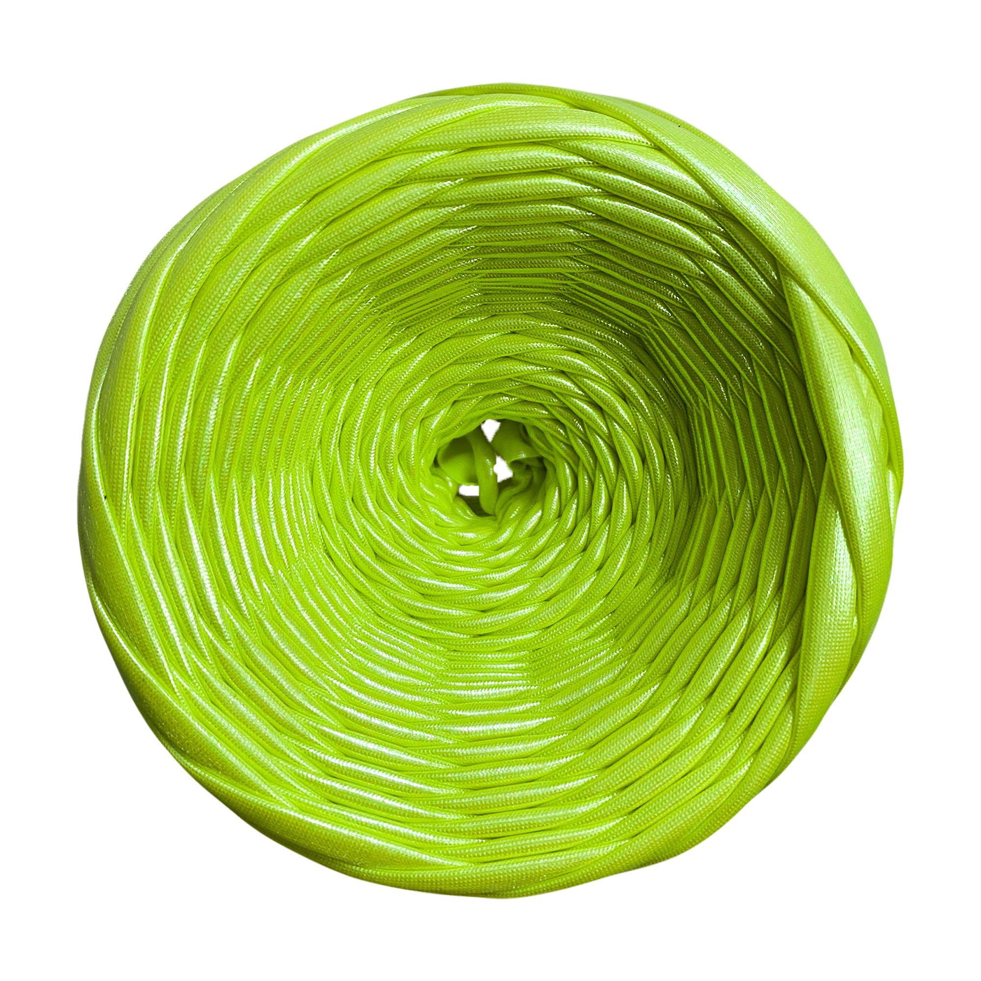 Electric Lime Metallic T-shirt Yarn